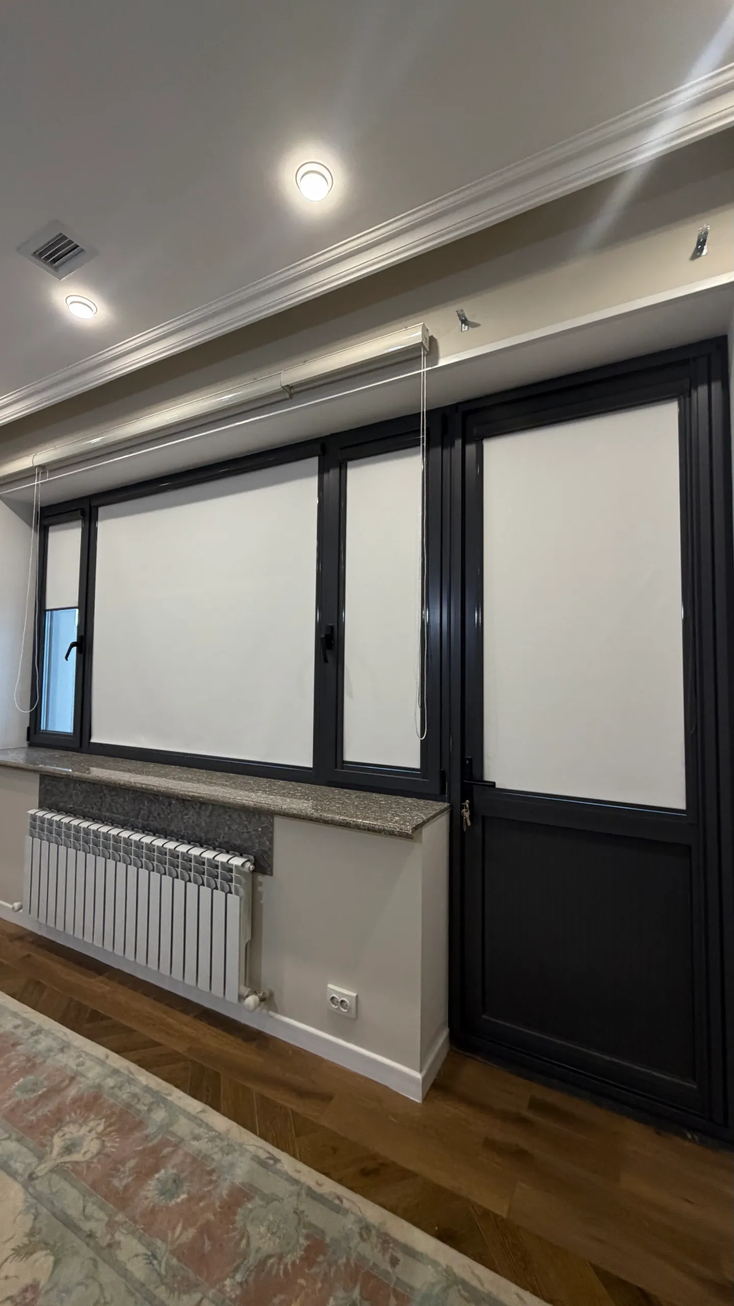 Рулонные шторы Max-Jalousie на объекте в Алматы